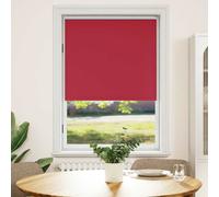 vidaXL Tenda a Rullo Oscurante 120x175 cm Rossa in Poliestere Tendaggi Casa