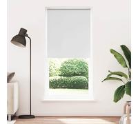 vidaXL Tenda a rullo oscurante 124,4x230 cm Tessuto Larghezza 120 cm bianco