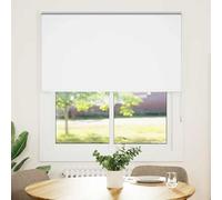 vidaXL Rolgordijn verduisterend 130x150 cm stofbreedte 126,6 cm wit