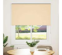 vidaXL Rolgordijn verduisterend 135x150 cm stofbreedte 131,6 cm beige