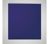 vidaXL Tenda a Rullo Oscurante Argento Riflettente con Catena Tapparelle Veneziane Persiane Tendaggi Casa Guida PVC 120x230 cm Blu Marino