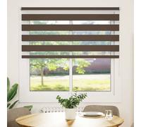 vidaXL Tenda a rullo oscurante zebra 120x175 cm caffé