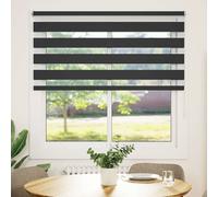 vidaXL Tenda a rullo oscurante zebra 140x175cm nera