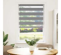 vidaXL Tenda a rullo oscurante zebra 90x150 grigia