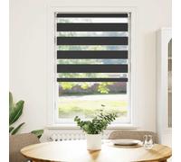 vidaXL Tenda a rullo oscurante zebra 90x150 nera