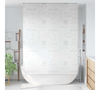 AX Tenda Doccia Rullo Divisorio Bagno Corda 1.4x2.4m Moderno Naturale New 142874