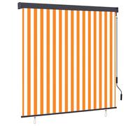 vidaXL Tenda a Rullo per Esterni 160x250 cm Bianca e Arancione