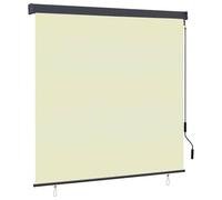 vidaXL Tenda a Rullo per Esterni 160x250 cm Crema