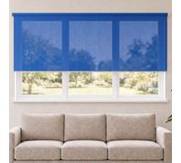 vidaXL Tenda a Rullo per Esterni 245(L)x140(A) cm Blu HDPE