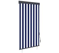 VIDAXL - Tenda A Rullo Per Esterni 80x250 Cm Blu E Bianca