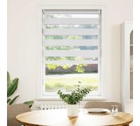 vidaXL Tenda a rullo zebra 50,9x100 cm Tessuto Larghezza 46,7 cm bianco
