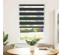 vidaXL Tenda a rullo zebra 50,9x100 cm Tessuto Larghezza 46,7 cm nero