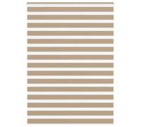 vidaXL Tenda a Rullo Zebra Larghezza Tessuto 150,9 cm Poliestere, Tenda a Rullo Zebra, Tenda a Rullo Doppia, Tenda Zebra per Finestra