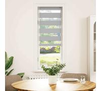 vidaXL Tenda a Rullo Zebra Larghezza Tessuto 35,9 cm Poliestere, Tenda a Rullo Zebra, Tenda a Rullo Doppia, Tenda Zebra per Finestra