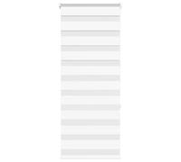 vidaXL Tenda a Rullo Zebra Larghezza Tessuto 55,9 cm Poliestere, Tenda a Rullo Zebra, Tenda a Rullo Doppia, Tenda Zebra per Finestra