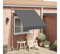 vidaXL Tenda da Sole Retrattile Manuale 200 cm Antracite