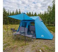 vidaXL Tenda a tunnel blu, 475 x 220 x 192 cm, design moderno, spaziosa per la famiglia, attrezzatura da campeggio resistente alle intemperie, impermeabile