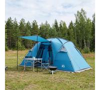 vidaXL Tenda a tunnel Blu 520 x 260 x 175 cm, Tenda moderna, resistente agli agenti atmosferici per famiglie, kit compatto, rifugio portatile, sistemazione panoramica