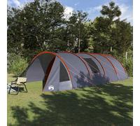 vidaXL Tenda a tunnel con tetto Grigio e arancione 778 x 356 x 210 cm