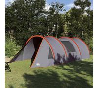 vidaXL Tenda a tunnel con tetto Grigio e arancione 778 x 356 x 210 cm