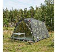 vidaXL Tenda a tunnel Mimetico 2 persone