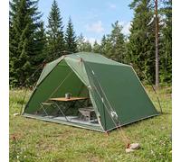 vidaXL Tenda a tunnel Verde 4 persone
