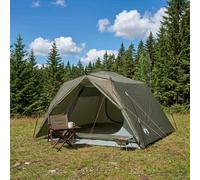 vidaXL Tenda a tunnel Verde Oliva 4 persone