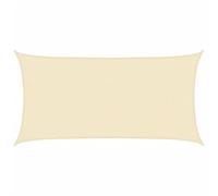 vidaXL Tenda a Vela Impermeabile Tessuto HDPE Rettangolare 2x4m Crema Parasole