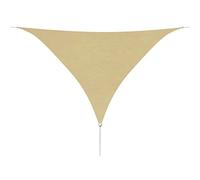 vidaXL Tenda a Vela Oxford Impermeabile Triangolare 3,6x3,6m Beige Parasole
