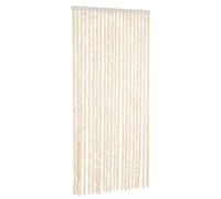 vidaXL Tenda Antimosche Beige e Bianca 90x220 cm in Ciniglia