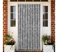 vidaXL Tenda Antimosche Grigia e Nera 118x220 cm in Ciniglia