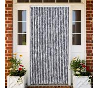 vidaXL Tenda Antimosche Grigio Argento 100x230 cm in Ciniglia
