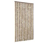 vidaXL Tenda Antimosche Marrone Scuro e Beige 100x230 cm in Ciniglia