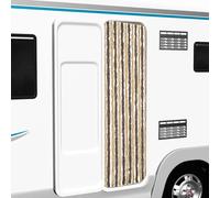 vidaXL Tenda Antimosche Marrone Scuro e Beige 56x185 cm in Ciniglia