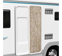 vidaXL Tenda Antimosche Marrone Scuro e Beige 56x200 cm in Ciniglia