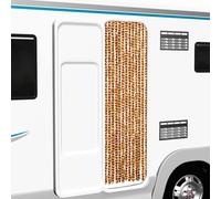 vidaXL Tenda Antimosche Ocra e Bianca 56x200 cm in Ciniglia