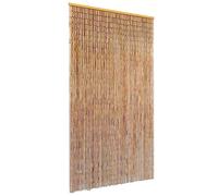 vidaXL Zanzariera per porte Tendina in bambù anti mosche Silenziosa 100x220 cm