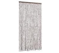 vidaXL Tenda Antimosche Tortora e Bianca 100x230 cm in Ciniglia