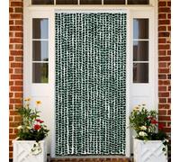 vidaXL Tenda Antimosche Verde e Bianca 100x230 cm in Ciniglia