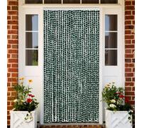 vidaXL Tenda Antimosche Verde e Bianca 118x220 cm in Ciniglia