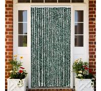 vidaXL Tenda Antimosche Verde e Bianca 90x200 cm in Ciniglia