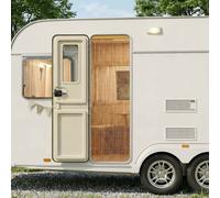 vidaXL Tenda antinsetti per porta di camper in Bambù 56x185 cm
