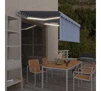 vidaXL Tenda Automatica con Sensore Vento 3,5x2,5m Arancione Marrone
