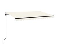AX Tenda Da Sole Crema 4.5x3m Led Risp.Energ. Sensore Vento Telecomando 3069132