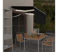 vidaXL Tenda Automatica con Sensore Vento Parasole 3,5x2,5 m Antracite