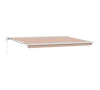 vidaXL Tenda Automatico a Strisce Multicolore 500 x 300 cm, Impermeabile e Resistente ai Raggi UV. È Una Soluzione Perfetta per Ombra all'aperto, Copertura per Patio, con Protezione Regolabile.