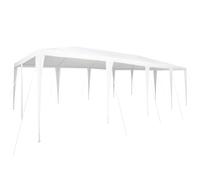 vidaXL Tenda per feste, 8 x 4 m, in PE, colore bianco
