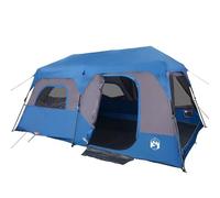 vidaXL Tenda Campeggio 9 Persone Verde Rilascio Rapido Impermeabile