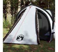 vidaXL Tenda Campeggio a Cupola 2 Persone Bianca Tessuto Impermeabile