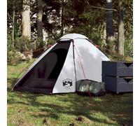 vidaXL Tenda Campeggio a Cupola 2 Persone Bianca Tessuto Impermeabile
